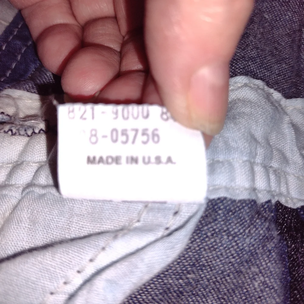 Vintage Yellow Label OshKosh B'gosh Vestbak Overalls Blue 4T Toddler USA Made